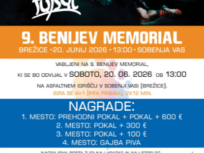BENIJEV MEMORIAL 2026